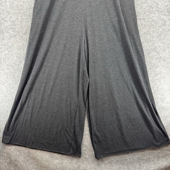 Natural Life Womens Knit V Neck Jumpsuit Size OS Charcoal Boho Hippie Oversized - Picture 9 of 16